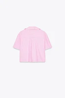CHEMISE COURTE À RAYURES