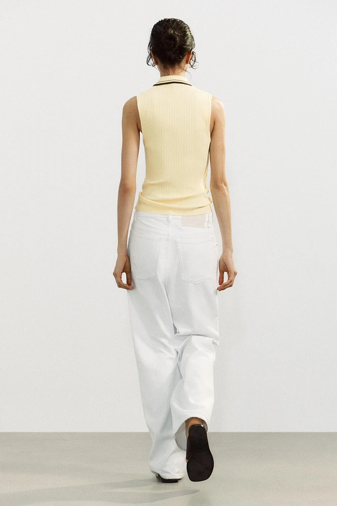 RIBBED POLO