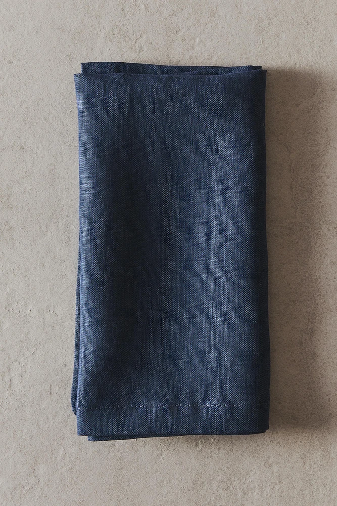 SERVIETTE DE TABLE LIN DÉLAVÉ COULEUR