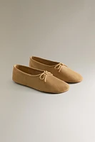 LEATHER BALLERINAS