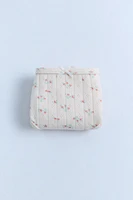 ZARA TIMELESS - THREE-PACK OF POINTELLE FLORAL UNDERWEAR
