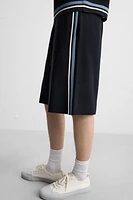 STRIPED KNIT SHORTS