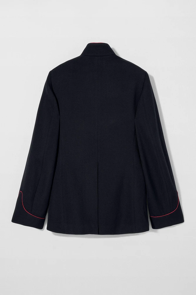 BLAZER CONTRASTE LAINE BOBBY GILLESPIE X ZARA