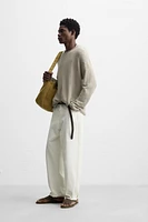 RELAXED FIT TEXTURED SWEATER