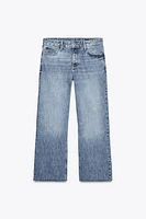 ZW COLLECTION LOW-RISE CROPPED FLARE JEANS