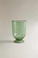 VERRE À PIED ACRYLIQUE ONDES
