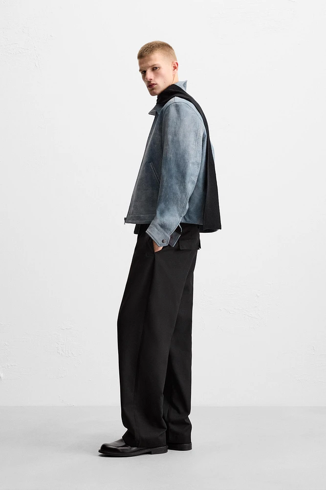 WASHED LEATHER JACKET