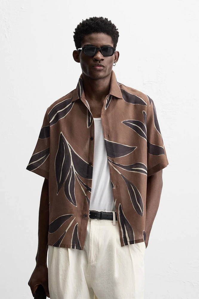 LEAF PRINT SHIRT