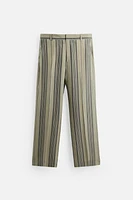 LIMITED EDITION 100% CUPRO STRIPED PANTS