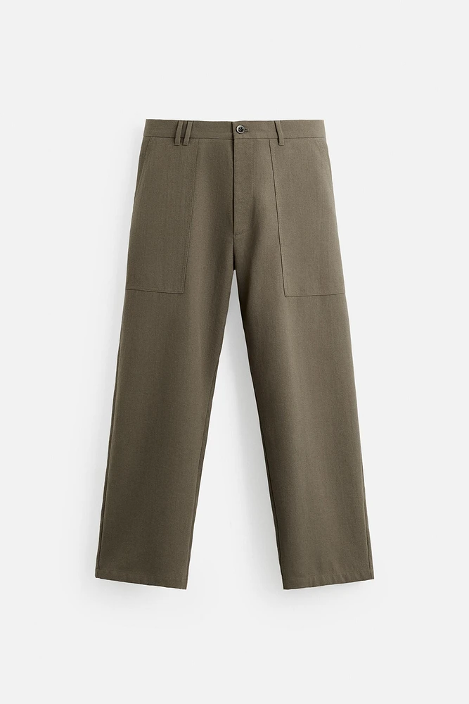 PANTALON RELAXED FIT À POCHES