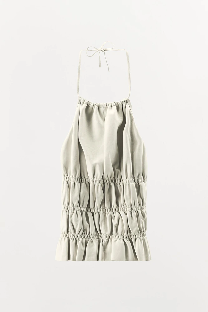 TOP HALTER 100 % CUIR ÉDITION LIMITÉE