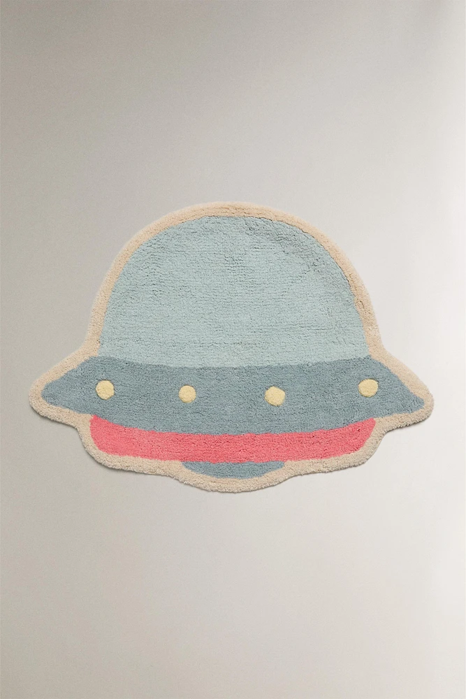 CHILDREN'S FLYING SAUCER BATH MAT