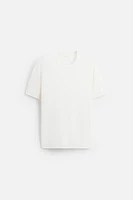 T-SHIRT EN MAILLE MÉLANGE VISCOSE