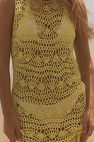 OPEN KNIT MINI DRESS