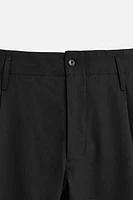 WIDE FIT COTTON-VISCOSE PANTS