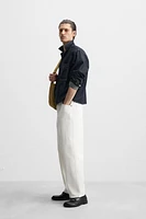 TOPSTITCHED DENIM SHIRT