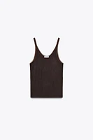 COMBINATION TULLE TOP