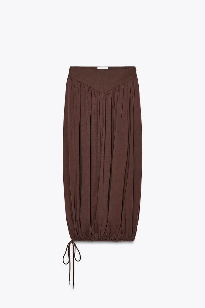 BALLOON MIDI SKIRT