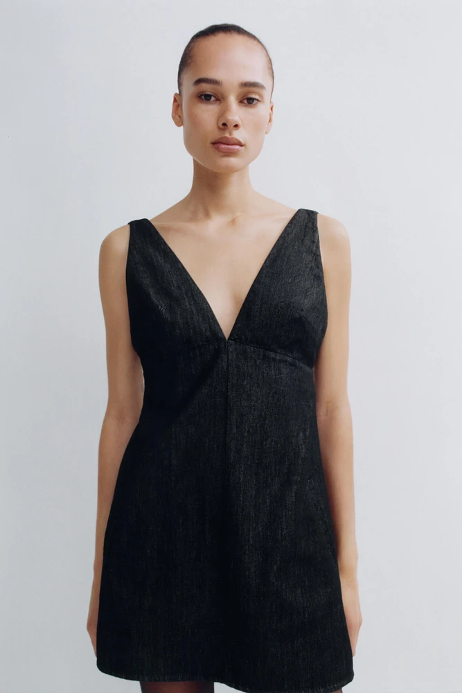 TRF DENIM MINI DRESS