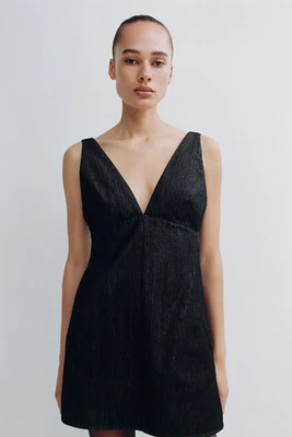 TRF DENIM MINI DRESS