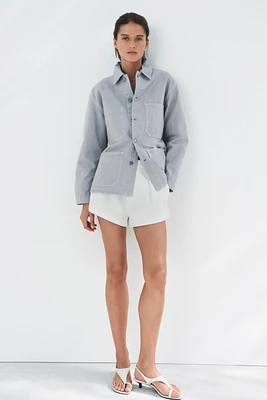 POCKET OVERSHIRT ZARA WOMAN COLLECTION