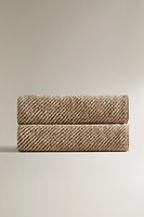 CONTRAST TWO-TONE CHENILLE BLANKET
