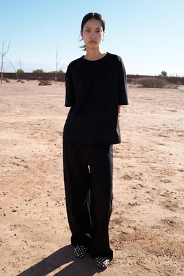 FAUX SUEDE PANTS