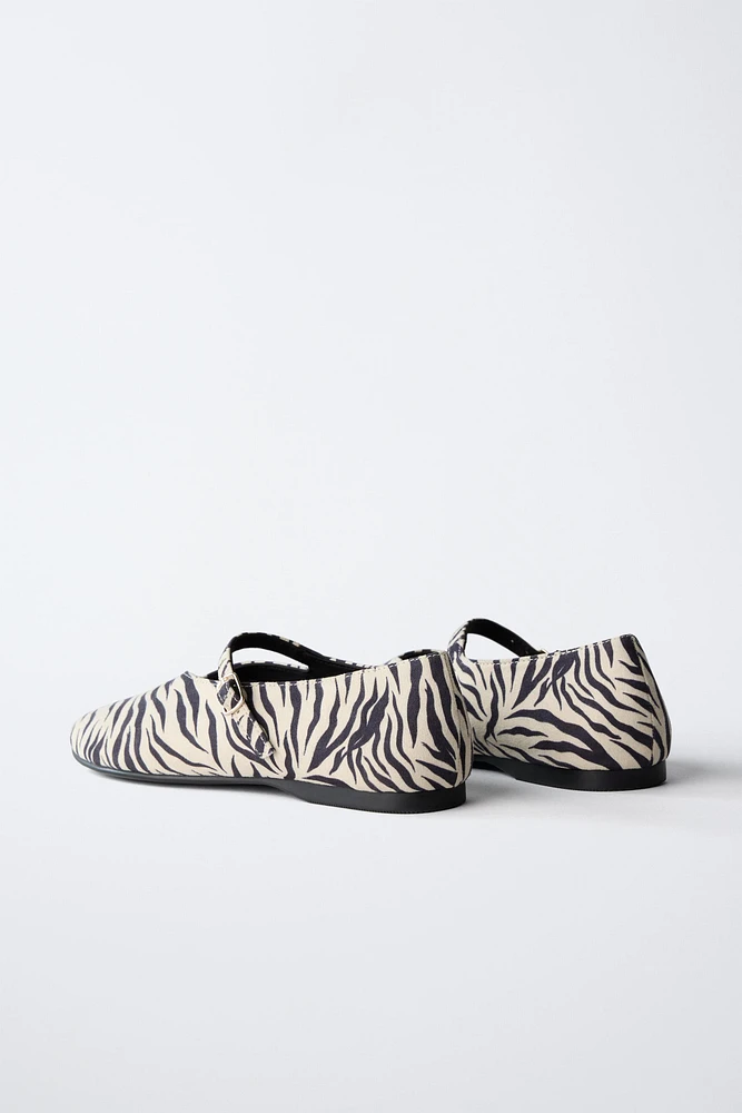 ANIMAL PRINT BALLET FLATS