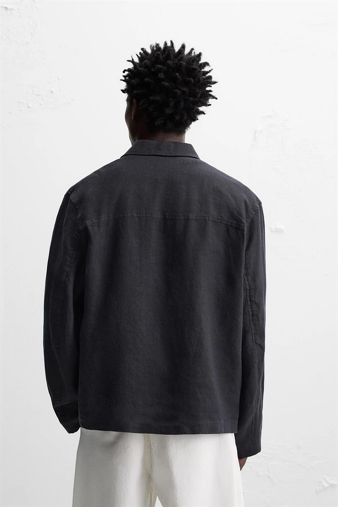 BLOUSON 100 % LIN