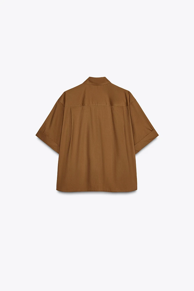 POPLIN POCKET SHIRT