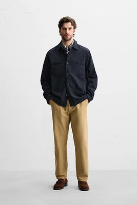 COTTON - LINEN OVERSHIRT