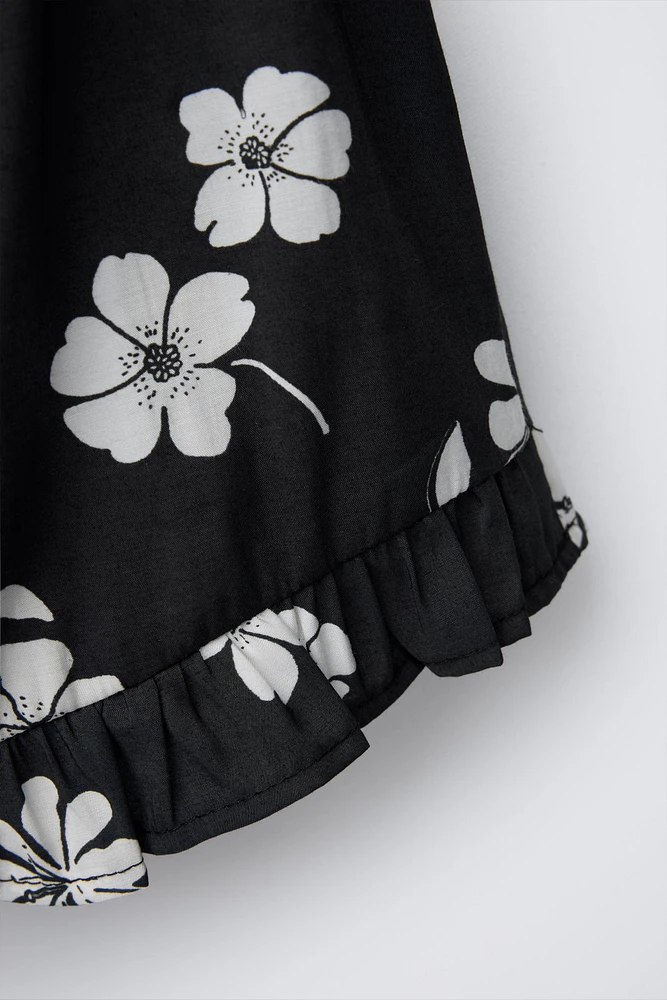 COMBISHORT À FLEURS