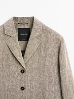 Lightweight 100% linen coat