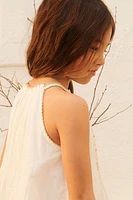 ROBE HALTER À FLEURS BRODÉES ÉDITION LIMITÉE