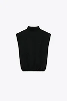 BASIC KNIT MOCK NECK TOP