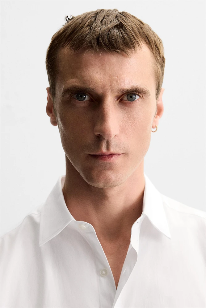 REGULAR FIT TEXTURED SHIRT