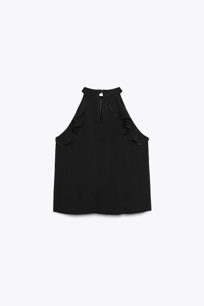 TOP HALTER VOLANTS