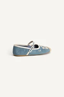 EMBROIDERED BALLET FLATS