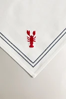 SET DE TABLE BRODERIE LANGOUSTE