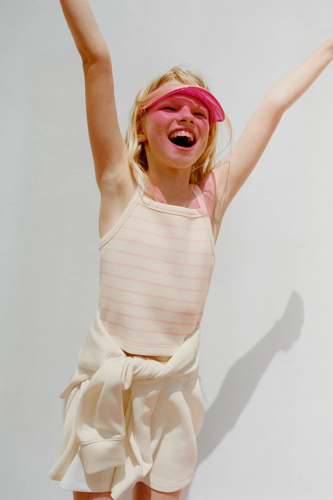 STRIPED TANK TOP WITH MODAL