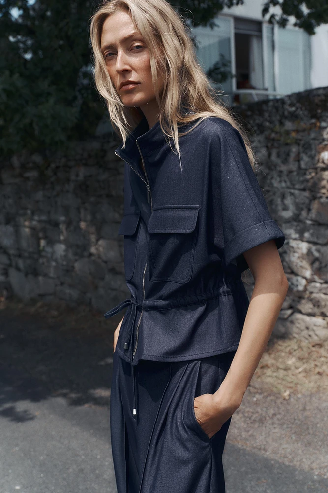 CHEMISE SAFARI LACET