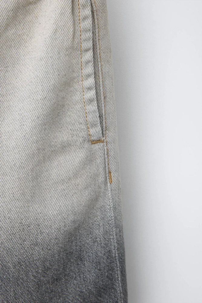 BERMUDA EN JEAN TIE AND DYE