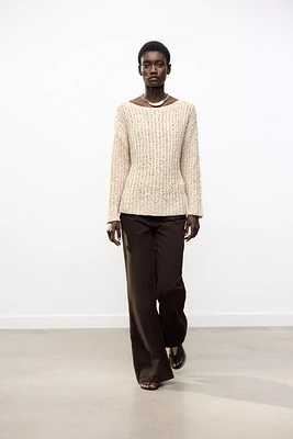 COMBINATION KNIT SWEATER