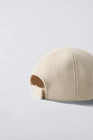 EMBROIDERED TEXT CLOTH CAP