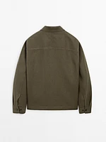 100% linen co-ord overshirt