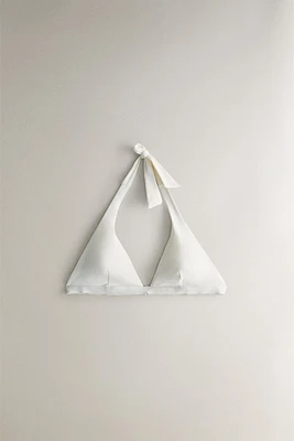 PLAIN TRIANGLE BEACH BIKINI TOP