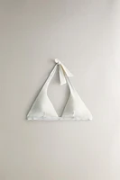 PLAIN TRIANGLE BEACH BIKINI TOP