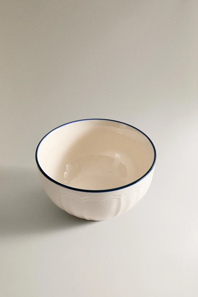 BOWL WITH RIM