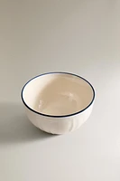 BOWL WITH RIM