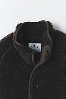 WOOL BLEND FAUX SHEARLING JACKET LIMITED EDITION